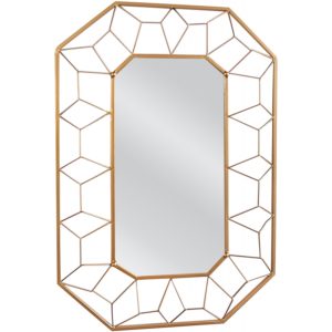 ArteLibre Καθρέπτης Τοίχου ARATAN Χρυσό Μέταλλο/Γυαλί 57x5x87cm.( 3 άτοκες δόσεις.)