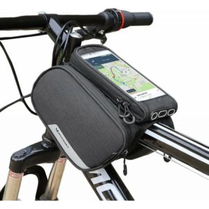 Wozinsky WBB7BK Θήκη Κινητού Τσαντάκι Σκελετού Ποδηλάτου για κινητά έως 6,5 Τριπλό 1,5L, Μαύρο