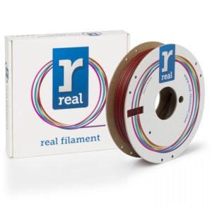 REAL PLA Matte 3D Printer Filament - Dark Red - spool of 0.5Kg - 1.75mm (REFPLAMATTERED500MM175).