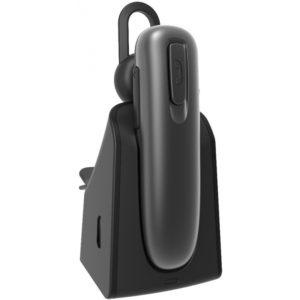 Bluetooth Hands Free Noozy BH80 V.5.0 με Βάση Φόρτισης Επιτραπέζια και Αεραγωγού Αυτόματης Ενεργοποίησης Multi Pairing Γκρι.