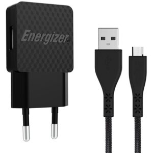 ENERGIZER AC1AEULMCM WALL CHARGER LW 1A EU +MicroUSB Cable Black ENERGIZER.