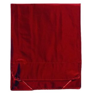 Τσάντα σε μεταλλικό χρώμα κόκκινο 34x35x8εκ..