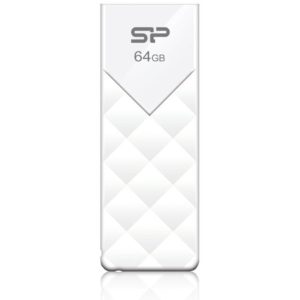 SILICON POWER USB Flash Ultima U03, 64GB, USB 2.0, λευκό SP064GBUF2U03V1W.