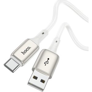 Καλώδιο σύνδεσης Hoco X66 Howdy USB σε USB-C 2.4A Λευκό 1m.