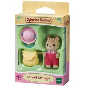 Sylvanian Families: Striped Cat Baby (5417).