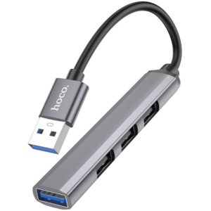 Hub USB Hoco HB26 USB3.0+ 3xUSB2.0 Γκρι.