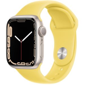 Watchband Hoco WA01 Flexible 38/40/41mm για Apple Watch series 1/2/3/4/5/6/7/8/SE Light Lemon Silicone Band.