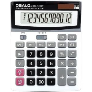 OSALO Αριθμομηχανή γραφείου 12 ψηφίων OS-1200V