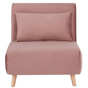 Stockholm πολυθρόνα-κρεβάτι ροζ Υ90x76x81εκ..( 3 άτοκες δόσεις.)