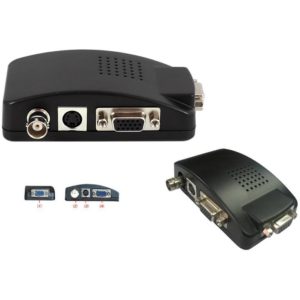 ANGA PS-3001 BNC & S-VIDEO σε VGA ΜΕΤΑΤΡΟΠΕΑΣ Ιδανικό για να προβάλεται σήμα εικόνας από Κάμερα ή DVR σε Monitor ή Tηλεόραση.