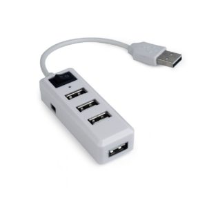 GEMBIRD USB 2.0 4-PORT HUB WITH SWITCH WHITE UHB-U2P4-21