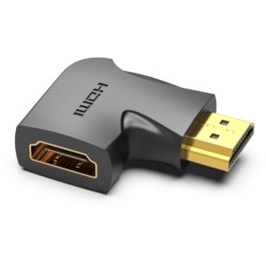 VENTION HDMI 90° Male to Female Vertical Flat Adapter Black (AIPB0).