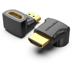 VENTION HDMI 90° Male to Female Adapter Black (AIOB0).