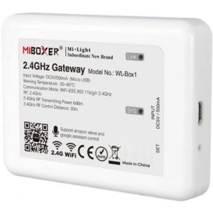 GloboStar 73423 Mi-Light MiBOXER WL-Box1 - Smart 2.4GHz Gateway Bridge to WiFi-IEEE 802.11b/g/n DC 5V / 500mA.( 3 άτοκες δόσεις.)