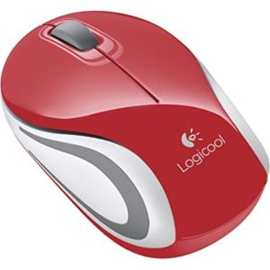 LOGITECH Mouse Mini Wireless M187 Red 910-002732.