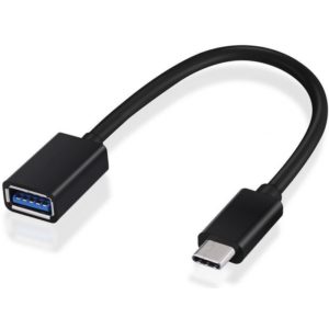 POWERTECH καλώδιο USB-C σε USB 3.1 θηλυκό CAB-UC016, OTG, 0.20m, μαύρο CAB-UC016.