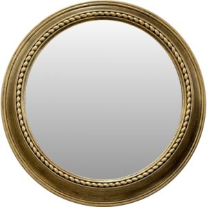 ArteLibre Καθρέπτης Τοίχου Χρυσό Πλαστικό Φ56x5.8cm.
