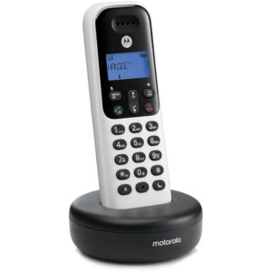 Motorola T501+ Άσπρο (Ελληνικό Μενού) Ασύρματο τηλέφωνο με ανοιχτή ακρόαση.( 3 άτοκες δόσεις.)