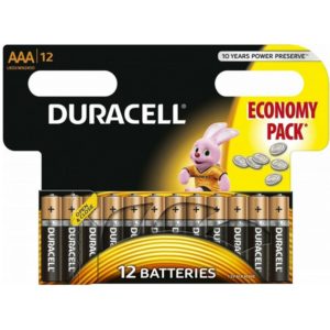 Duracell Αλκαλικές Μπαταρίες AAA 1.5V 12τμχ (DRAAALR03)(DURDRAAALR03).
