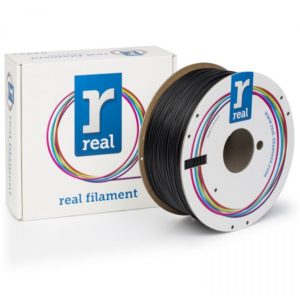REAL ABS Pro 3D Printer Filament - Black - spool of 1Kg - 1.75mm (REFABSPROBLACK1000MM175).
