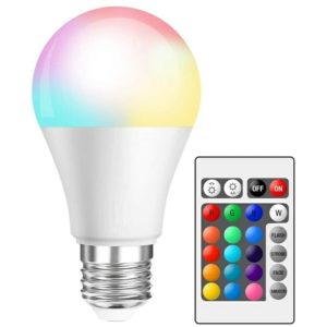 Λάμπα LED – RGB με χειριστήριο – E27 – 5W – 513544