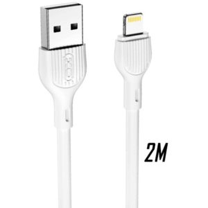 XO NB200 2.4A USB Καλώδιο Lightning 2.0μ Άσπρο.