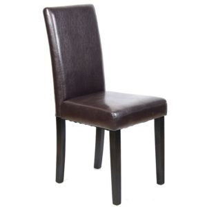 MALEVA-L Καρέκλα PU Καφέ - Wenge 42x56x93cm Ε7207 (Σετ 2τεμ.).( 3 άτοκες δόσεις.)