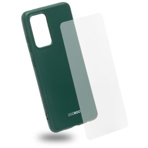 EGOBOO Case TPU Pine Green+Tempered Glass (Samsung Galaxy A52 4G/A52 5G/A52S/A52 LITE)