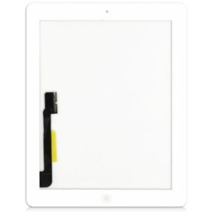 Τζαμι Για Apple iPad 3 Με Home Button Ασπρο Grade A. (0009093886)