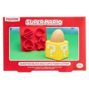 Paladone Super Mario: Question Block Egg Cup Toast Cutter (PP8378NN).