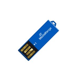 MediaRange USB 2.0 Nano Flash Drive Paper-clip stick 8GB (Blue) (MR975).