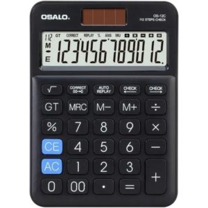 OSALO Αριθμομηχανή τσέπης 12 ψηφίων OS-12C