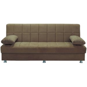 ArteLibre Καναπές Κρεβάτι Τριθέσιος LAURA ΙΙ Καφέ 190x75x80cm.( 3 άτοκες δόσεις.)