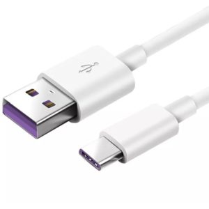 Καλώδιο σύνδεσης Ancus HiConnect USB σε USB-C 5A Λευκό 1m.