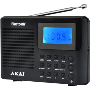 Akai APR-400 Φορητό ψηφιακό ραδιόφωνο με Bluetooth και έξοδο ακουστικών.