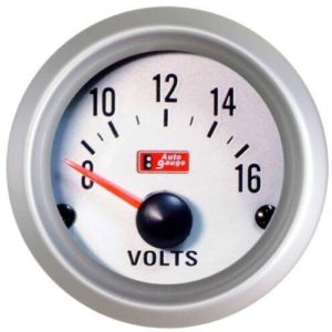 Όργανο μέτρησης τάσης μπαταρίας - βολτόμετρο - VDO λευκό 2791SS