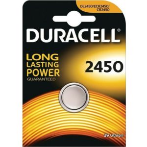 Duracell Electronics Μπαταρία Λιθίου Ρολογιών CR2450 3V 1τμχ (DECR2450)(DURDECR2450).