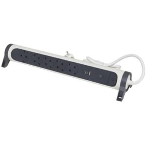 Legrand SurgeArrest 5 Outlets 1.5m Cable SPD White/Grey Rotating 694510.( 3 άτοκες δόσεις.)