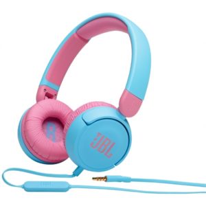 JBL JR310. On-Ear Headphones for Kids. Universal. Safe Listening Blue JBLJR310BLU.