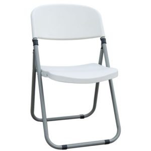 FOSTER Καρέκλα Πτυσσόμενη PP Άσπρο 49x56x82cm Ε506,1 (Σετ 6τεμ.).( 3 άτοκες δόσεις.)