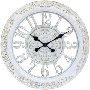 ArteLibre Ρολόι Τοίχου Λευκό Πλαστικό Φ56cm.