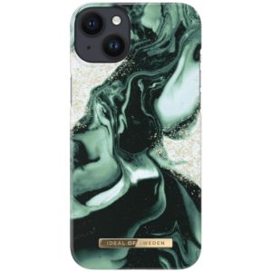 IDEAL OF SWEDEN Θήκη Fashion iPhone 14 Plus Golden Olive Marble IDFCAW21-I2267-320.