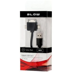 Καλώδιο USB A - iPhone 8 / iPhone 4 / microUSB 1m DM-66-060