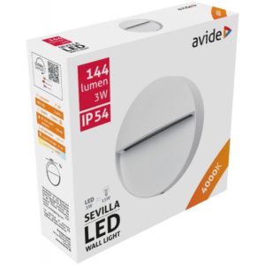 Avide Εξωτερικό Φώς Σκάλας Sevilla LED 3W Λευκό 4000K IP54 11cm.