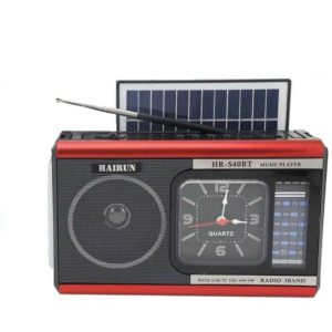 Επαναφορτιζόμενο ραδιόφωνο Retro - HR S40BT - 800403 - Red