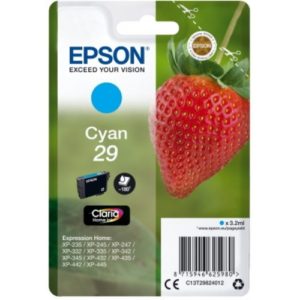 Ink Epson 29 C13T29824012 Claria Home Cyan - 3.2ml. C13T29824012.