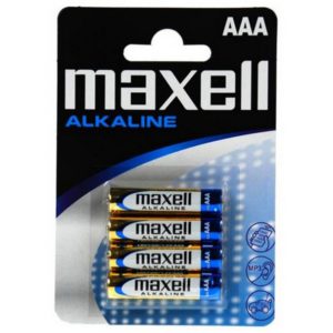 Μπαταρία Αλκαλική Maxell LR03 size AAA 1.5 V Τεμ. 4.