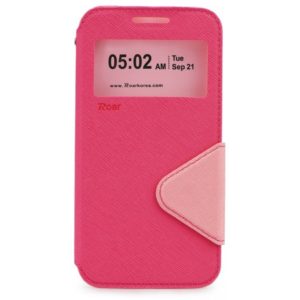 Roar Fancy Diary wallet Book case for Apple iphone 7/8 - Pink.