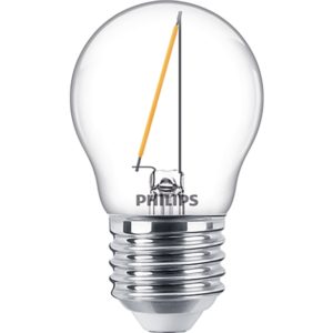 Philips E27 LED Warm White Filament Ball Bulb 1.4W (15W) (LPH02354) (PHILPH02354).