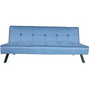 ArteLibre Καναπές Κρεβάτι Τριθέσιος AGRASSO Μπλε 175x83x74cm.( 3 άτοκες δόσεις.)
